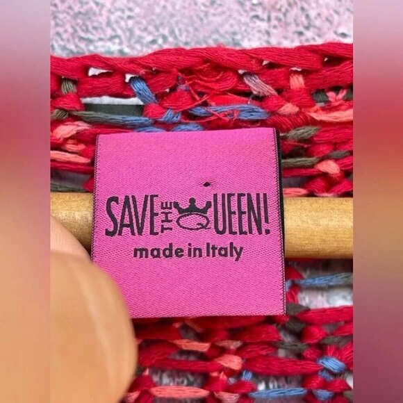 Save the queen multicolored crochet open cardigan XS - Picture 4 of 10